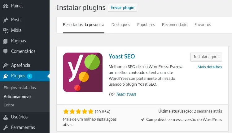 Utilize o plugin Yoast SEO