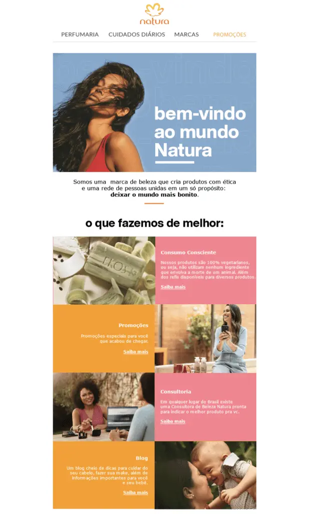 email marketing de boas vindas