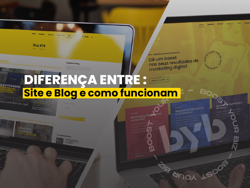 Diferença entre site e blog