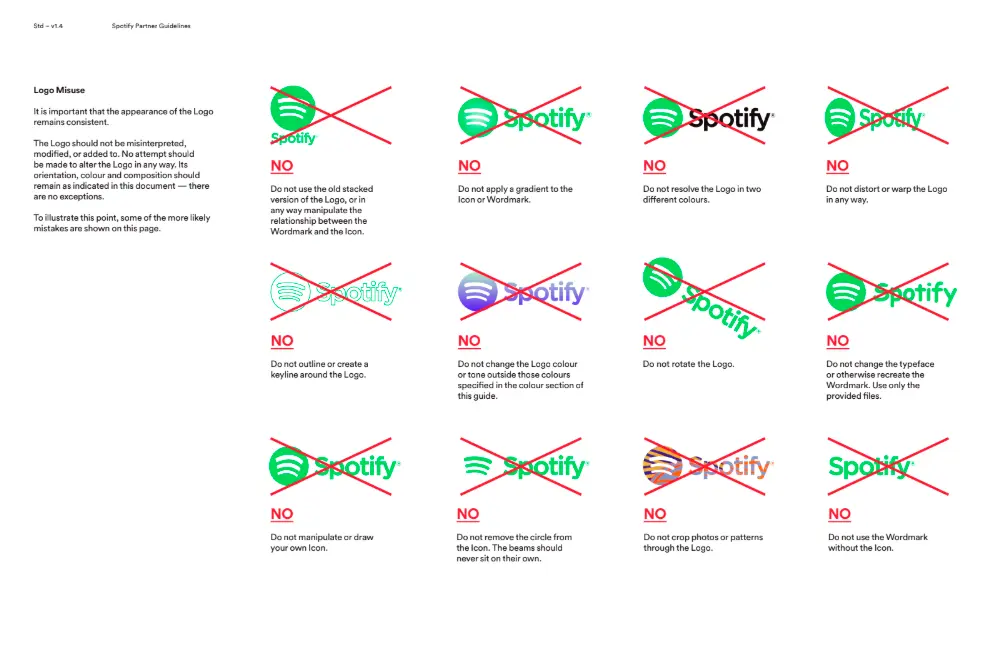 Spotify brand book