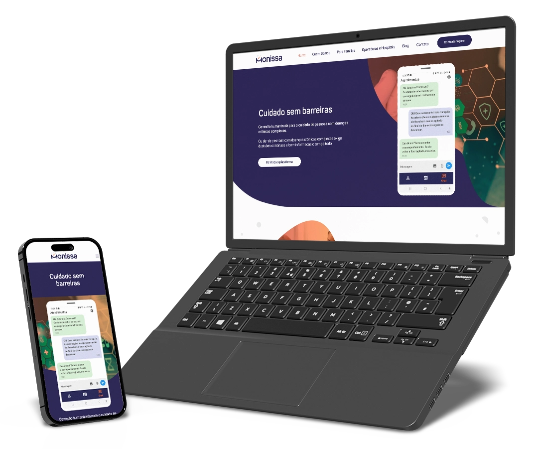 Site feito pela BYB para a Monissa.