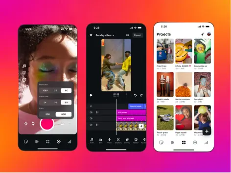 O instagram edits permite editar reels dentro da plataforma