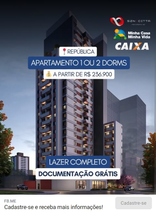 Exemplo de anúncio Meta ADS.