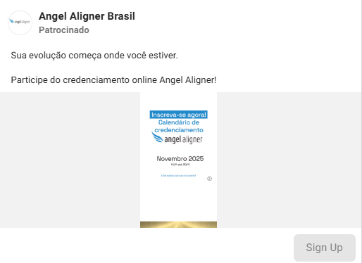 Exemplo de anúncio - Angel Aligner